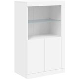 Komoda s LED svjetlima bijela 162 x 37 x 100 cm | shoptok.hr