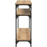  Konzolna stolica s policom Umjetnički hrast 100 x 29 x 75 cm | shoptok.hr