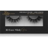 Lilly Lashes 3D Faux Mink umetne trepalnice vrsta Rome 1 par Cene