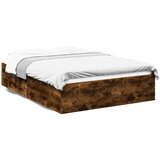 vidaXL Okvir za krevet boja hrasta 120x190 cm konstruirano drvo Cijene