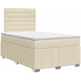  Boxspring krevet s madracem Krem 120 x 200 cm Tkanina | shoptok.hr
