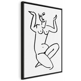  Slika - Uncertain Encouragement (1 Part) Vertical 80x120 U crnom drvenom okviru | shoptok.hr