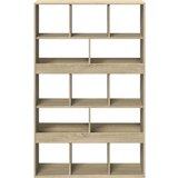 vidaXL Knjižna omara sonoma hrast 100x33x156,5 cm inženirski les | Shoptok.si