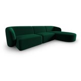 Milo Casa Zelena baršunasti kutna garnitura (s desnim kutom/s ležaljkom) Paolo – | shoptok.hr