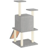  Penjalica za mačke sa stupovima za grebanje svjetlosiva 110 cm | shoptok.hr