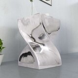  Stol/ Stolić Zavijenog Oblika Aluminijum boja srebra | shoptok.hr
