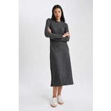 Defacto Half Turtleneck Camisole Midi Long Sleeve Dress | shoptok.hr