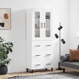  Visoka komoda bijela 69,5x34x180 cm konstruirano drvo | shoptok.hr