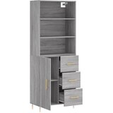  Visoka komoda siva sonome 69,5x34x180 cm od konstruiranog drva | Eponuda.com