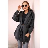 Kesi Insulated raincoat with graphite waist tie | Shoptok.si
