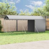 Vanjski kavez za pse s krovom srebrni 2x6x2,5 m pocinčani čelik | shoptok.hr