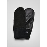 Urban Classics Synthetic leather gloves Sherpa black | shoptok.hr