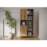 Mömax Regal Pozzi, Sivo-Zelena | Shoptok.si