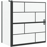 vidaXL Kopalna tuš zavesa Črna in prozorna 116 x 68 x 128 cm, (5000093290) | Shoptok.si