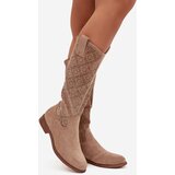 S. BARSKI Women's Openwork Ankle Boots On Flat Heel S.Barski | shoptok.hr