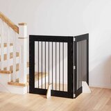  Vrata za pse z stojali 2 pcs Črni hrast 80 x 100 cm, (5000232793) | Shoptok.si