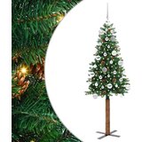 vidaXL Ožja jelka med 150 LED Zelena 150 cm PVC in trden bor | Shoptok.si