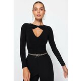Trendyol Bodysuit - Black - Fitted Cene