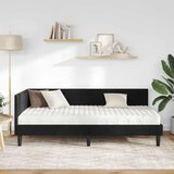 vidaXL Kotni okvir postelje z matrico Drugo 2 pcs Črna Žamet, (5000123353) | Shoptok.si