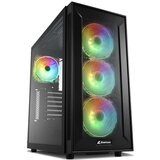 Sharkoon TG6M ATX (TG6M RGB) RGB gaming okno črno ohišje Cene
