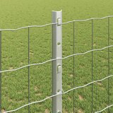  Ograda s postovima Srebrno 1,2 x 10 m Čelik | shoptok.hr