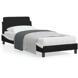 vidaXL Okvir kreveta s uzglavljem crno-bijeli 90 x 200 cm umjetna koža | shoptok.hr