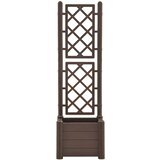  Vrtna sadilica s rešetkom 43 x 43 x 142 cm PP boja kave | shoptok.hr