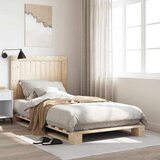 Okvir kreveta s uzglavljem 100 x 200 cm od masivne borovine | shoptok.hr