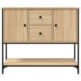 vidaXL Komoda sonoma hrast 100x36x85 cm inženirski les | Shoptok.si
