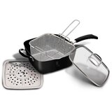 Shumee ponev 24cm s košaro in parno ploščo 4 elementi. berlinger haus black pro BH-6554, (21237659) Cene