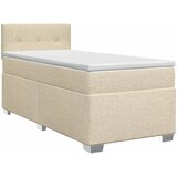  Boxspring krevet s madracem Krem 100 x 200 cm Tkanina | shoptok.hr