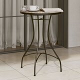  The Living Store Bistro mizica z mozaikom terakota in bela Ø50x70 cm keramika - Bistro Mizica Z Mozaikom, (21500501) | Shoptok.si