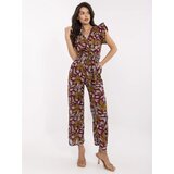 Italy Moda Jumpsuit-DHJ-KO-13568.13P-burgundy | Shoptok.si