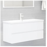  Ormarić za umivaonik bijeli 100 x 38,5 x 45 cm od iverice | shoptok.hr