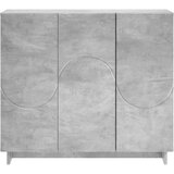  Komoda Betonska siva 85,5 x 31 x 75 cm Konstruirano drvo Slike