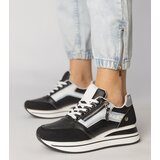 D/CEO Black sports sneakers decorated with a zipper Syvilla | Shoptok.si