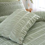 Catherine Lansfield Svijetlo zelena posteljina za bračni krevet/za produženi krevet od krepa 230x220 cm Seersucker – | shoptok.hr