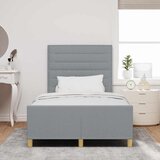  Krevetna konstrukcija Svjetlosiva 120 x 190 cm tkanina | shoptok.hr