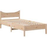  Okvir kreveta s uzglavljem 75x190 cm od borovine | shoptok.hr