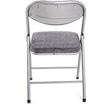 XORA ZLOŽLJIV SEDEŽ, kovina, tekstil siva, barve aluminija | Shoptok.si