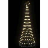 vidaXL LED božično drevesce Toplo bela 138.5 x 138.5 x 399 cm Kovina | Shoptok.si
