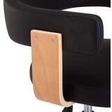  Okretne blagovaonske stolice 2 kom crne od umjetne kože | shoptok.hr