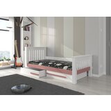 ADRK Mladinska postelja CARMEL z dvema predaloma 180x80 cm - BELA-ROZA | Shoptok.si
