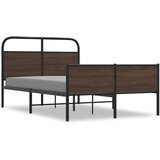 vidaXL Posteljni okvir brez vzmetnice 140x200 cm rjav hrast inž. les | Shoptok.si