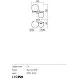  Redo 01-2778 - Zidna svetiljka ROY 2xG9/10W/230V | Eponuda.com
