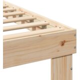 vidaXL krevetna konstrukcija smeđa 90 x 190 cm čvrsta borova drva | shoptok.hr