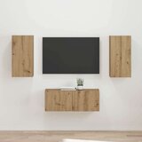  Set TV komoda Zidne 2 pcs Umjetnički hrast Konstruirano drvo | shoptok.hr