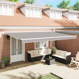 vidaXL Ročna Retraktibilna Tenda Svetlo Siva 500x300 cm, Zamenjava tkanine za tenda 5x3 m Svetlo Siva Cene