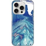  Torbica silikonska print za iphone 15 pro 6.1 blue marble Cene
