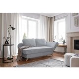 Miuform Svetlo siv ležalnik iz rebrastega žameta (desni kot) Chic Charlotte – | Shoptok.si